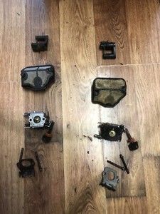 Husqvarna 142 Benzin Kettensäge ungeprüft Vergaser und Luftfilter Baugruppe x 1