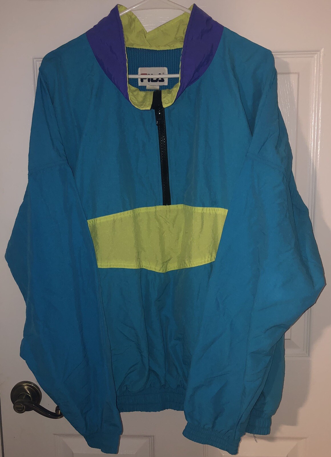 Giacca frangivento vintage Fila 1 4 cerniera