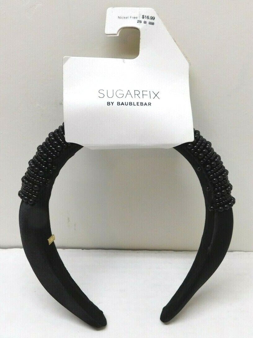 SUGARFIX by BaubleBar Beaded Headband - Black | eBay display picture 1