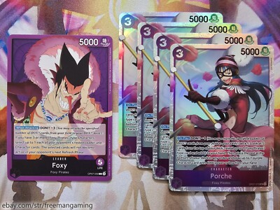 フォクシー レイニー ワンピース One Piece TCG Foxy Deck 61 Cards OP07-059 072 066 Porche Gina