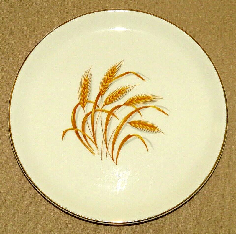 Vintage Golden Wheat by Homer Laughlin 7.25" Salad Plate w/22k Gold Trim