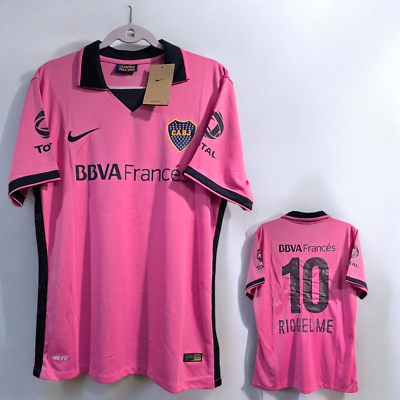 BOCA Jr. Away 13/14 - Jersey Retro - PINK - RIQUELME 10 - LARGE