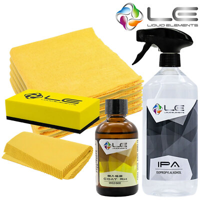 Liquid Elements Base Coat IPA Eraser Scatter Applikator Keramikversiegelung Set