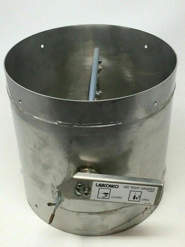 Labconco 3776800 Air Tight Damper for Laboratory Fume Hood Exhaust w/ 10" Outlet