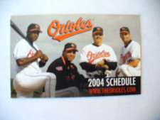 MLB - Baltimore Orioles 2004 Pocket Schedule - NEW - VINTAGE