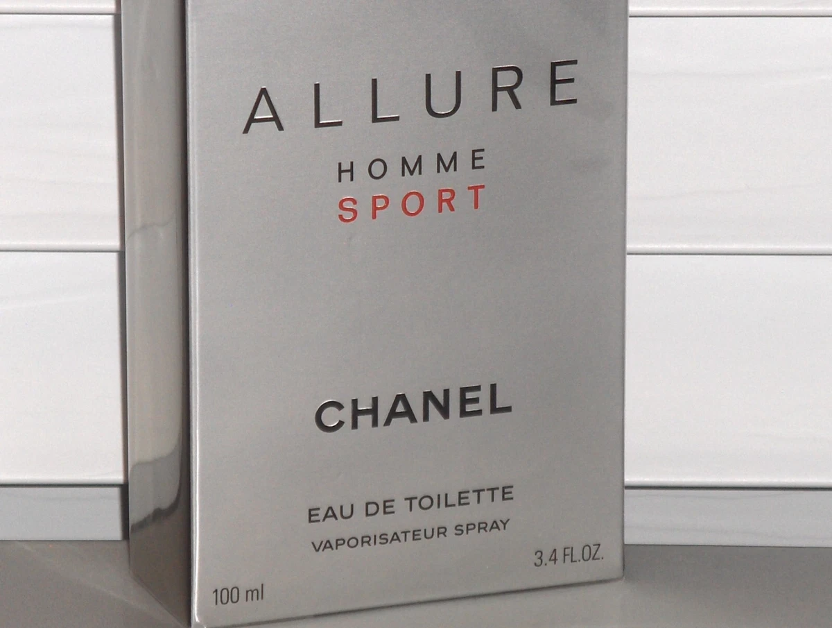 ALLURE HOMME SPORT by CHANEL Men's Eau de Toilette Spray, 3.4 oz, 100 ml, NIB