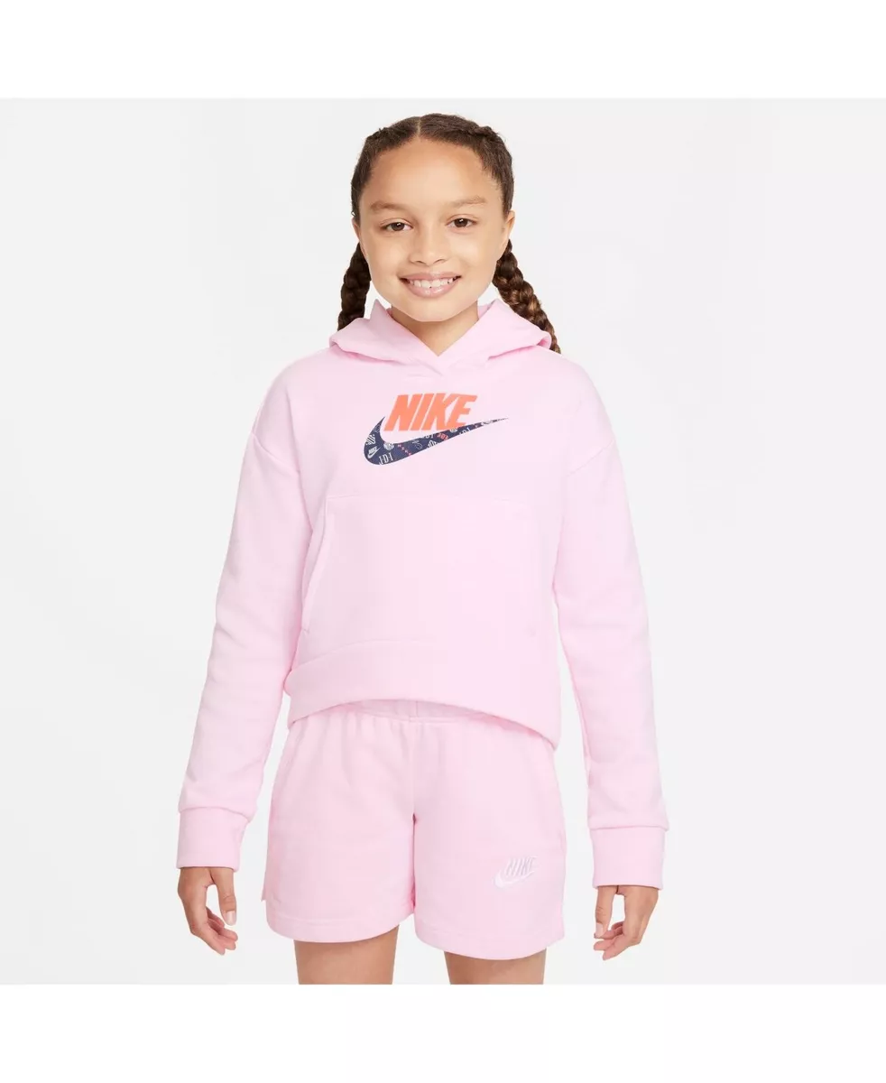 Girls pink nike best sale hoodie