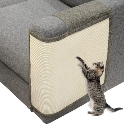 Cat Scratch Couch Sofa Protector with Natural Sisal for Protecting Furniture ...
