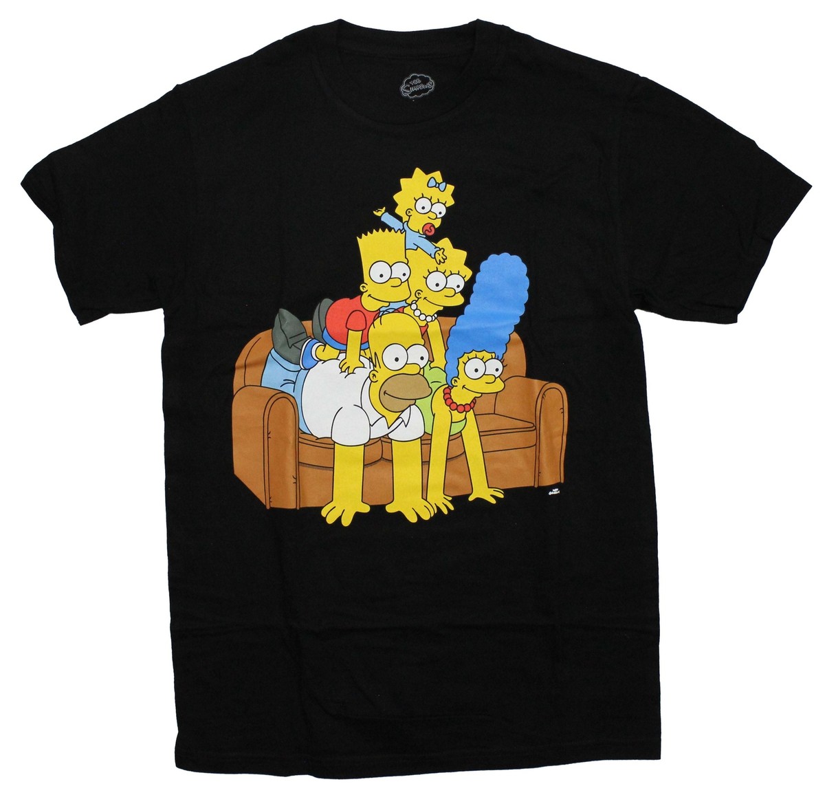 The Simpsons New Adult T-Shirt - Balancing In Cheerleader Pyramid