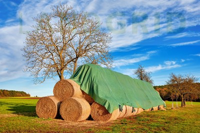   V02 Strohballenschutz 9,8 x 6m Heuballenschutz Holzhackschnitzel Vlies 