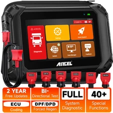 ANCEL V5 HD Heavy Duty Truck Scanner Bidirectional Diesel Diagnostic Scan Tool