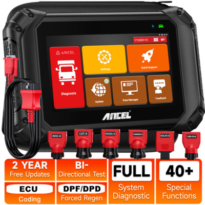 Commercial Vehicle Heavy Duty Truck Diagnostic Tools ECU Coding BI-Directional