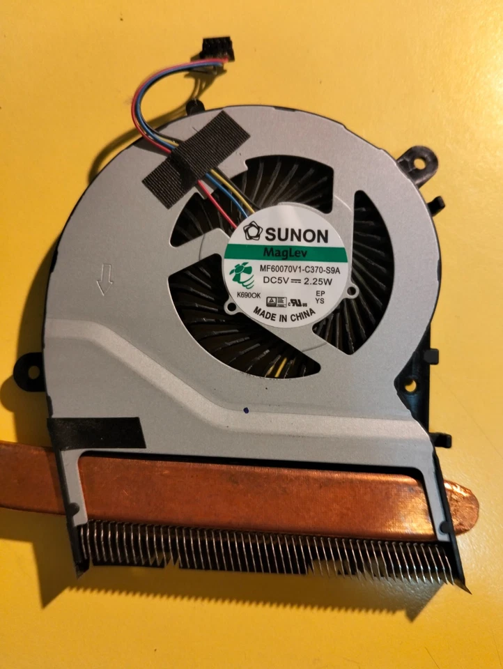 Dissipatore + ventola HEATSINK + FAN per ASUS F555QG 13N0-S9A0101 MF60070V1 - Immagine 3 di 4