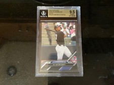 2024 Topps NOW Giancarlo Stanton Road to Opening Day SP BLACK NY Yankees BGS 9.5