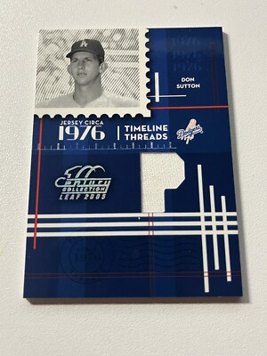 Don Sutton  2005 CENTURY COLLECTION TIMELINE THREADS Jersey 4/76 Dodgers Tt-41