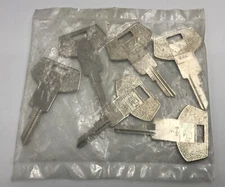 Lot of 6 GM BLANK KEYS B-64 C UNCUT CURTIS KEYS IGNITION KEY