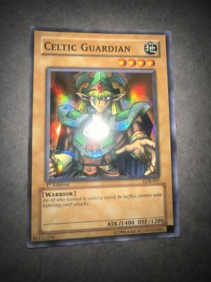 Yugioh Celtic Guardian LOB-007 Super Rare 1st Edition **WAVY** NA