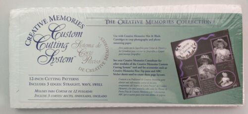 Creative Memories Custom Cutting System 12 Inch Patterns Straight Wavy Swell New - Picture 1 of 2