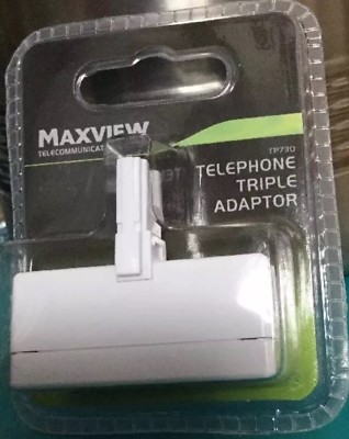 Maxview Dreifach Telefon Telefon Buchse 3 Wege Adapter Splitter X 10