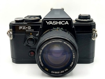 Yashica FX-D Quartz + Soligor 80-200mm f/4.5 Kit Set Analog SLR 35mm Kamera