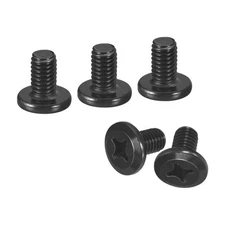 20Pcs M6-1.0 x 10mm Flat Round Head Machine Screws, Phillips Drive Fastener