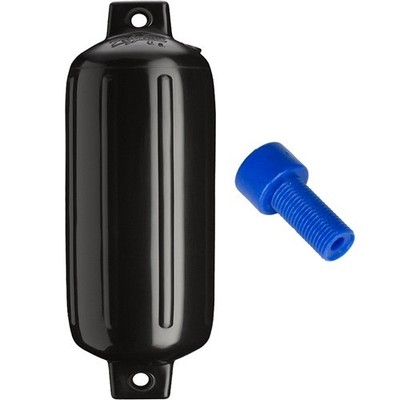 Polyform G-5 Twin Eye Fender 8.8'' x 26.8'' - Black w/Adapter