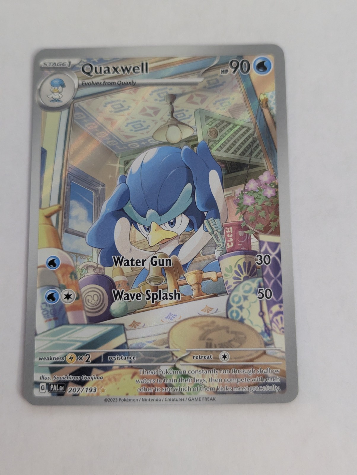 Pokemon TCG - Quaxwell - 207/193 - SV02: Paldea Evolved Free Shipping NM
