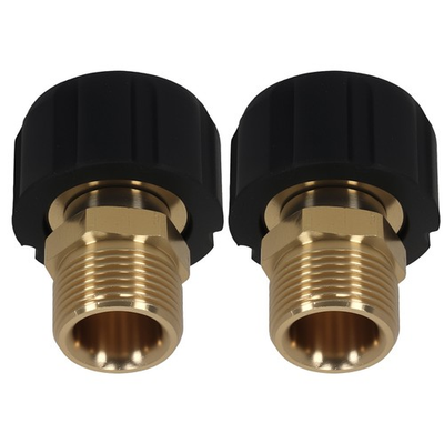 #ad #ad Brass M22 14mm to 15mm Pressure Washer Adapter Gun Hose Fitting 5000PSI 2Pack $16.20