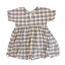 Rylee + Cru Maxwell Dress Small Blue Flannel Womens Stylish Comfortable