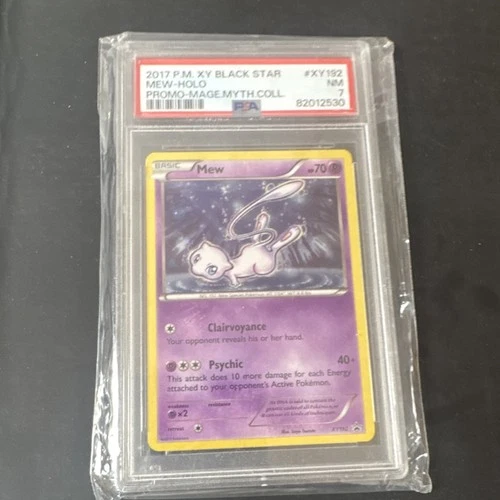 Pokémon Mew XY Black Star Promo XY192 Holo PSA 7 70 HP Card
