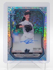 THOMAS WHITE 2026 BOWMAN CHROME MINI DIAMOND REFRACTOR ROOKIE AUTO /100 Q2754