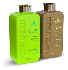 Natureza Cosmeticos keratin Biotina sem formaldeído 2x1L 34oz Nova embalagem.