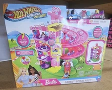 Hot Wheels RacerVerse Barbie Spiral Race Playset with Barbie  2025
