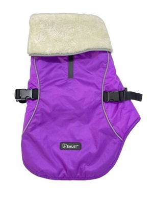 Hundemantel EMUST Winter wasserdicht verstellbar L grün