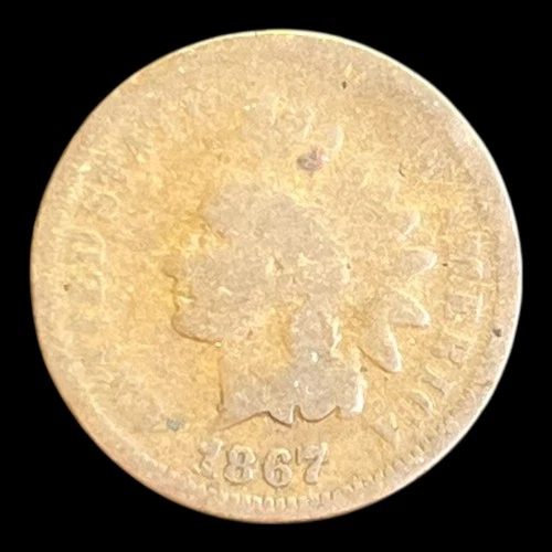 1867 Indian Head Cent, Good