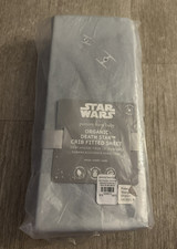 Pottery Barn Baby Star Wars Organic Death Star Crib Fitted Sheet Brand New