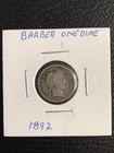 1892 p barber dime