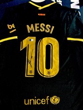 Lionel Messi Signed Jersey FC Barcelona 20/21 Away Jersey Beckett Certified