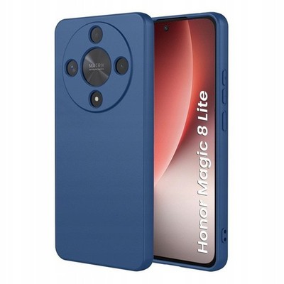 FÜR HONOR MAGIC 8 LITE - MATT TPU Tasche Hülle Case Schutz Handy Cover Etui BLAU