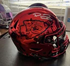 Patrick Mahomes Chrome Full Size Signed Helmet Beckett COA Superflex