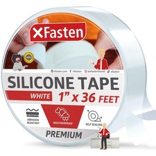 High-Temperature Silicone Self Fusing Tape 1" x 36' Seals Any Leak Seamlessly