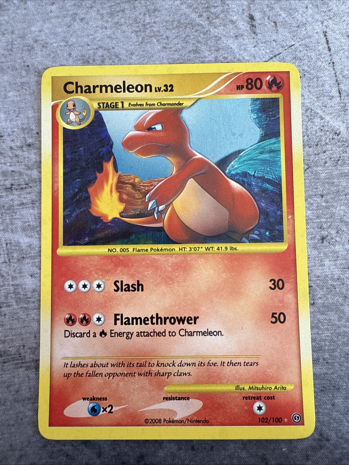 Charmeleon 102/100 Stormfront Holo LP Secret Rare