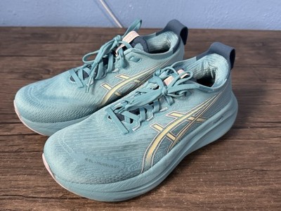 ASICS Gel Nimbus 27 Women Size 8 BLUE - Barley Used - FREE FAST SHIP