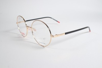 Hugo Boss HG 1240 Gold RHL Womens Round Full Rim Eyeglasses Frames Glasses CS150