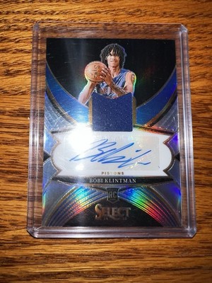 2024-25 Panini Select Rookie Jersey Autographs Bobi Klintman /199 (AU, MEM, RC)