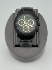 Movado Bold Verso Chrono Black Ion-Plated Watch 3600906 Brand New In Box