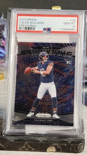 2024 Panini Prizm - Fireworks Caleb Williams #25 (RC)