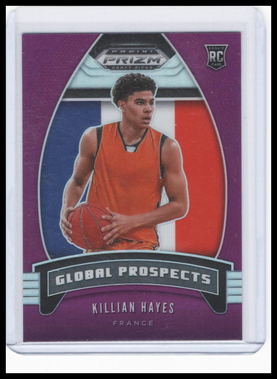2020 Panini Prizm Draft Picks Collegiate - Killian Hayes - Purple Rookie #/75