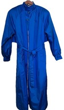 F S Rainwear Rain Coat  Women’s Removable Inner Liner 12 Blue Length 47” Classic