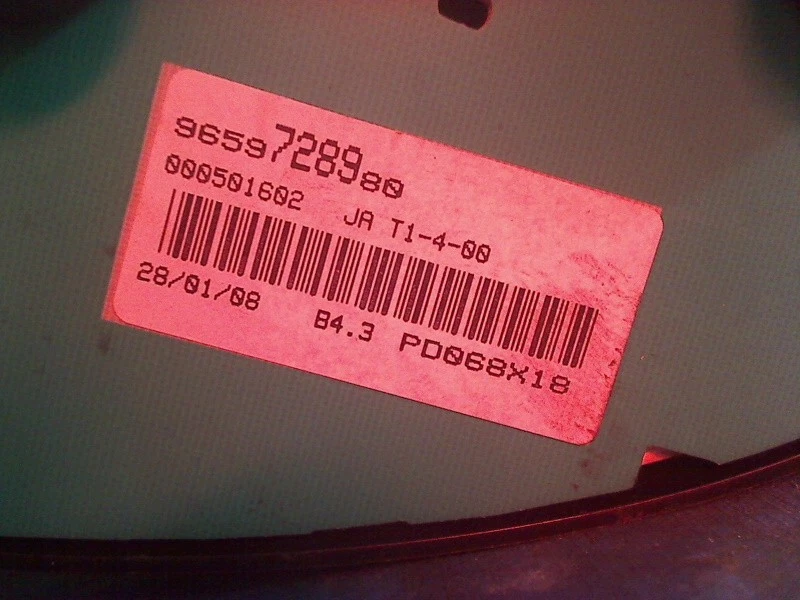 Velocímetro velocímetro peugeot 206 (2a/c/h/j/s) 2008 9659728980 Foto 4 de 4